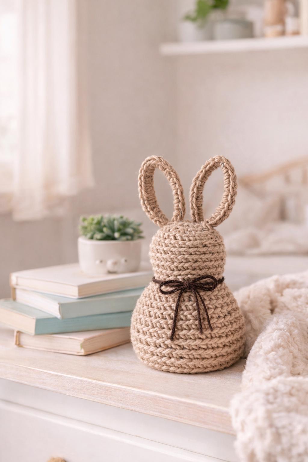 Handmade Crochet Bunny | Amigurumi Plush | Farmhouse Spring Decor