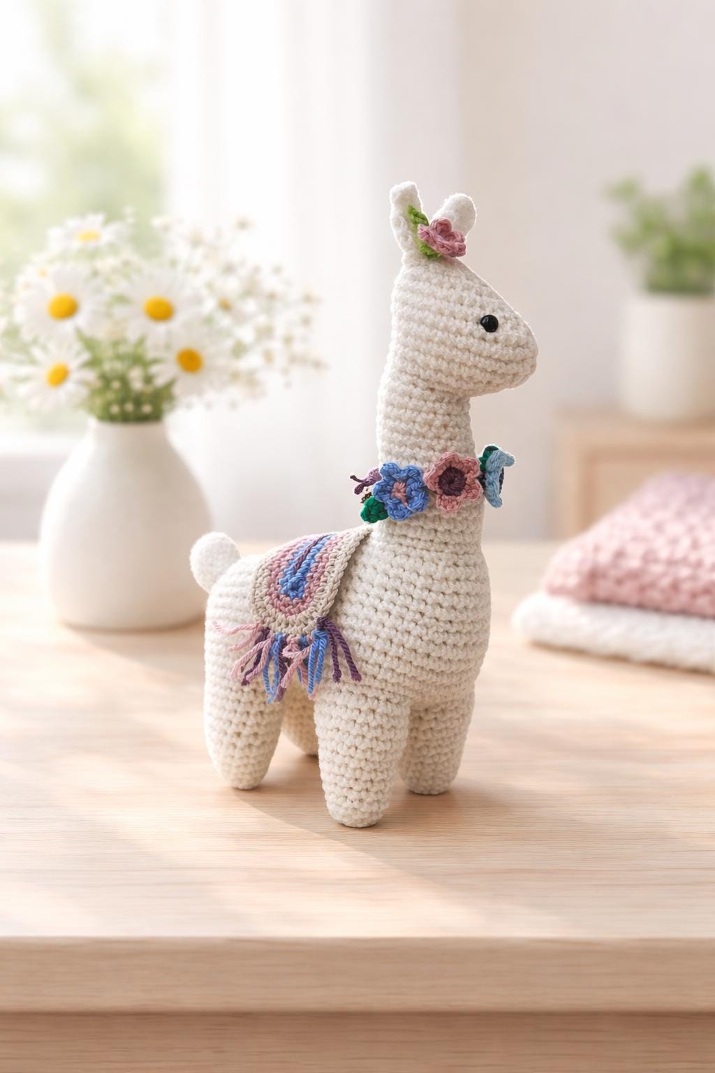 Llama Plush Toy | Handmade Crochet Amigurumi