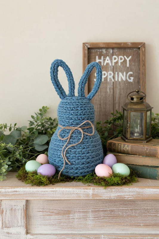 Handmade Crochet Bunny | Amigurumi Plush | Farmhouse Spring Decor