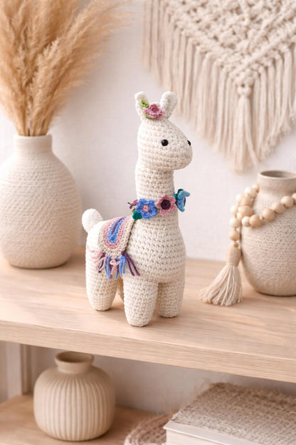 Llama Plush Toy | Handmade Crochet Amigurumi