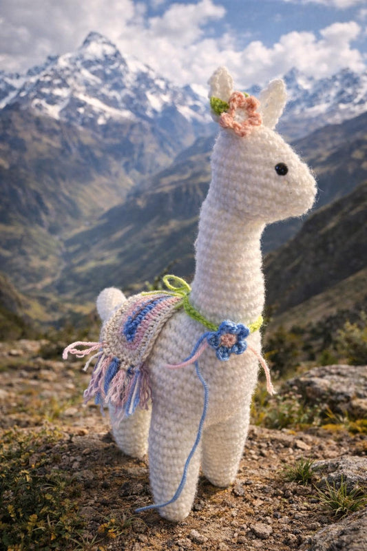 Llama Plush Toy | Handmade Crochet Amigurumi
