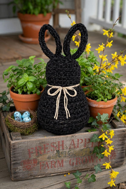 Handmade Crochet Bunny | Amigurumi Plush | Farmhouse Spring Decor