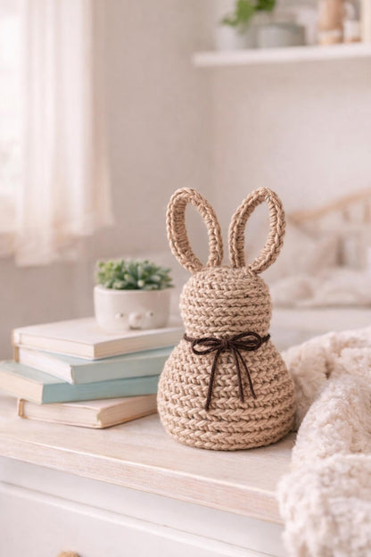 Handmade Crochet Bunny | Amigurumi Plush | Farmhouse Spring Decor